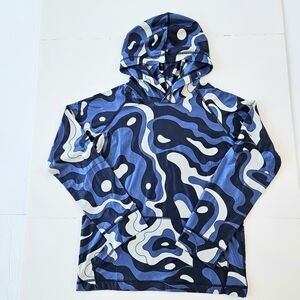 Hanna Andersson Active MadeForSun Printed Hoodie, Size 10, Good Used Condition